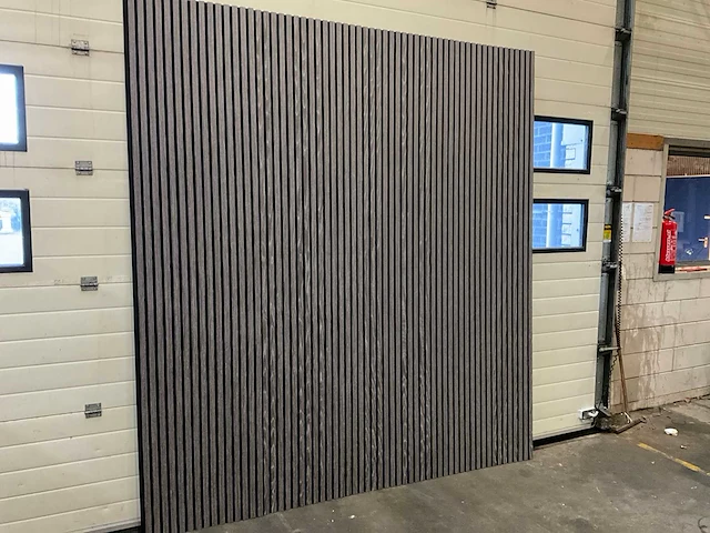 Akoestisch wandpaneel 2600x600x21mm zwart/grijs (20x) - afbeelding 3 van  6