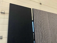 Akoestisch wandpaneel 2600x600x21mm zwart/grijs (20x) - afbeelding 6 van  6