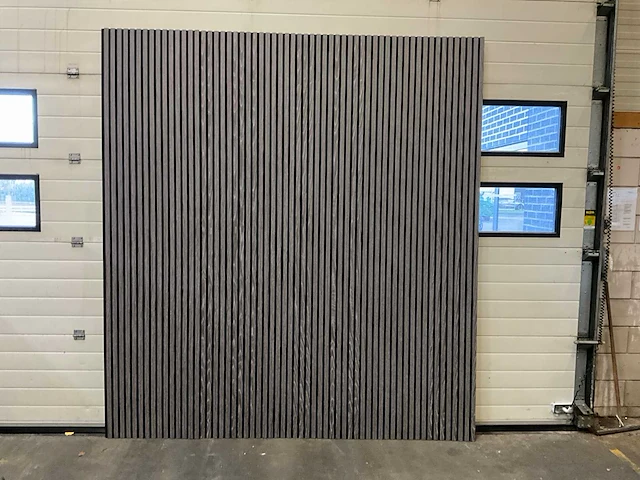 Akoestisch wandpaneel 2600x600x21mm zwart/grijs (20x) - afbeelding 2 van  6