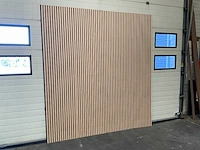 Akoestisch wandpaneel licht eiken 2600x600mm (12x) - afbeelding 2 van  9