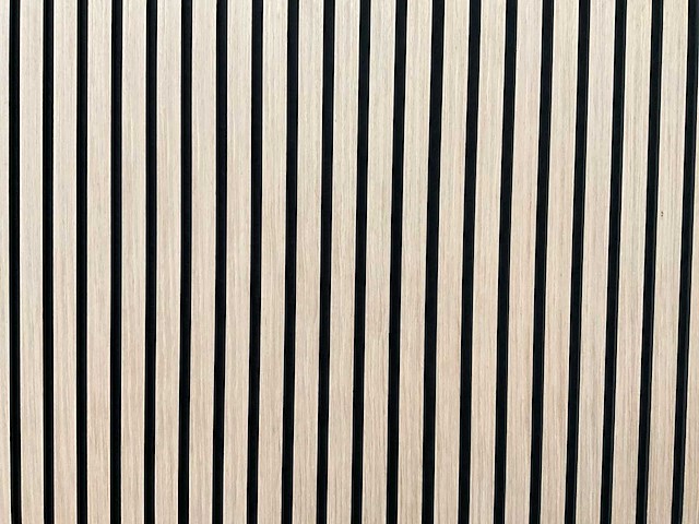 Akoestisch wandpaneel licht eiken 2600x60mm (20x) - afbeelding 8 van  9