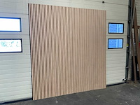 Akoestisch wandpaneel licht eiken 2600x60mm (20x) - afbeelding 2 van  9