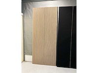 Akoestisch wandpaneel licht eiken 2600x60mm (20x) - afbeelding 3 van  7