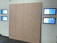 Akoestisch wandpaneel licht eiken 2600x60mm (8x) - afbeelding 5 van  9