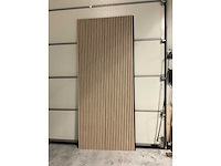 Akoestisch wandpaneel licht eiken 2800x60x 21 mm (12x) - afbeelding 6 van  7