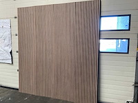 Akoestisch wandpaneel licht walnoot 2600x600mm (12x) - afbeelding 3 van  10