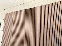 Akoestisch wandpaneel licht walnoot 2600x600mm (12x) - afbeelding 4 van  10