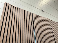 Akoestisch wandpaneel licht walnoot 2600x600mm (12x) - afbeelding 5 van  10