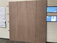 Akoestisch wandpaneel licht walnoot 2600x600mm (12x) - afbeelding 6 van  10