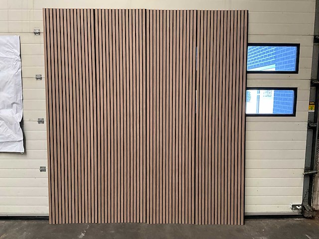 Akoestisch wandpaneel licht walnoot 2600x600mm (12x) - afbeelding 8 van  10