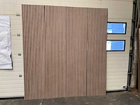 Akoestisch wandpaneel licht walnoot 2600x600mm (12x) - afbeelding 1 van  10