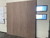 Akoestisch wandpaneel licht walnoot 2600x600mm (12x) - afbeelding 3 van  10