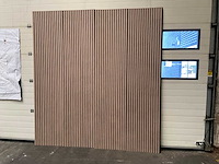 Akoestisch wandpaneel licht walnoot 2600x600mm (8x) - afbeelding 9 van  10
