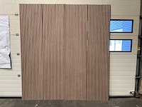 Akoestisch wandpaneel licht walnoot 2600x600mm (8x) - afbeelding 9 van  10