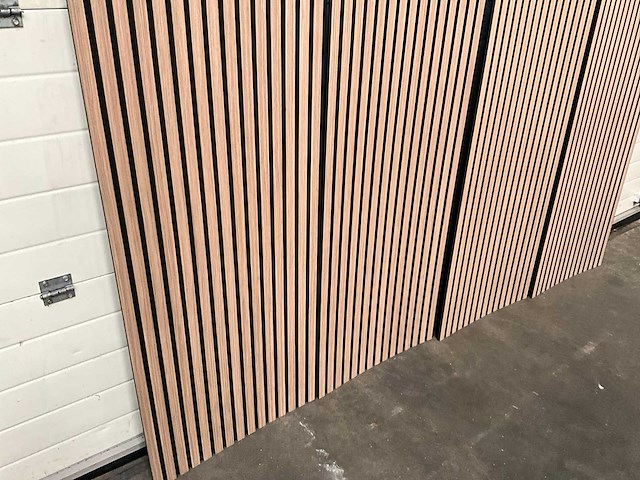 Akoestisch wandpaneel licht walnoot 2600x600mm (8x) - afbeelding 9 van  10
