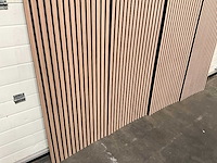 Akoestisch wandpaneel licht walnoot 2600x600mm (8x) - afbeelding 9 van  10