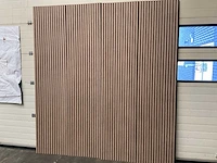 Akoestisch wandpaneel licht walnoot 2600x600mm (8x) - afbeelding 6 van  10