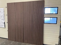 Akoestisch wandpaneel walnoot 2600x600mm (12x) - afbeelding 5 van  8