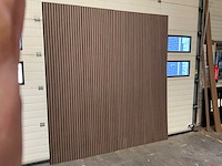 Akoestisch wandpaneel walnoot 2600x600mm (12x) - afbeelding 2 van  8