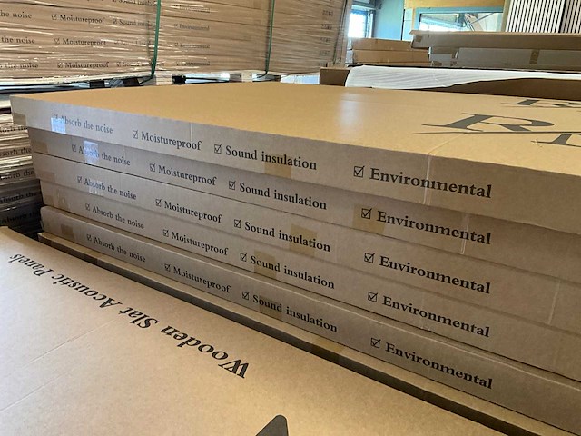 Akoestisch wandpaneel walnoot 2600x600mm (20x) - afbeelding 2 van  2