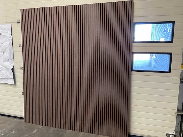 Akoestisch wandpaneel walnoot 2600x600mm (8x) - afbeelding 5 van  8