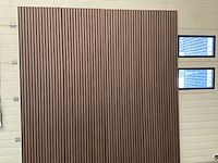 Akoestisch wandpaneel walnoot 2600x600mm (8x) - afbeelding 2 van  4