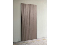 Akoestisch wandpaneel walnoot 2800x600x21mm (8x) - afbeelding 2 van  6