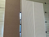 Akoestisch wandpaneel wit/beige 2800x600x21mm (8x) - afbeelding 6 van  6