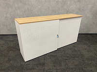 Akoestische schuifdeurkast wit - met sleutel - afbeelding 3 van  10