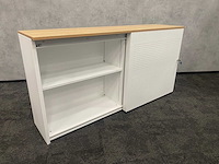 Akoestische schuifdeurkast wit - met sleutel - afbeelding 6 van  10