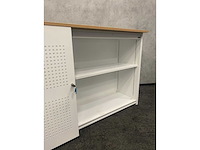 Akoestische schuifdeurkast wit - met sleutel - afbeelding 8 van  10