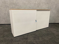 Akoestische schuifdeurkast wit - met sleutel - afbeelding 9 van  10