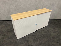 Akoestische schuifdeurkast wit - met sleutel - afbeelding 10 van  10