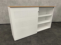 Akoestische schuifdeurkast wit - met sleutel - afbeelding 10 van  14