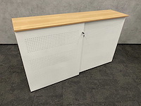 Akoestische schuifdeurkast wit - met sleutel - afbeelding 13 van  14