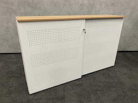 Akoestische schuifdeurkast wit - met sleutel - afbeelding 14 van  14