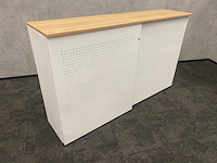 Akoestische schuifdeurkast wit - afbeelding 2 van  8