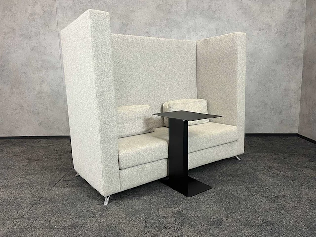 Akoestische sofa met metalen bijzettafel - afbeelding 1 van  12