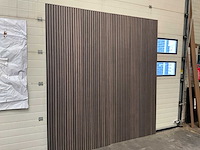 Akoestische wandpanelen - 2600x600mm - gerookt eiken (12x) - afbeelding 5 van  6