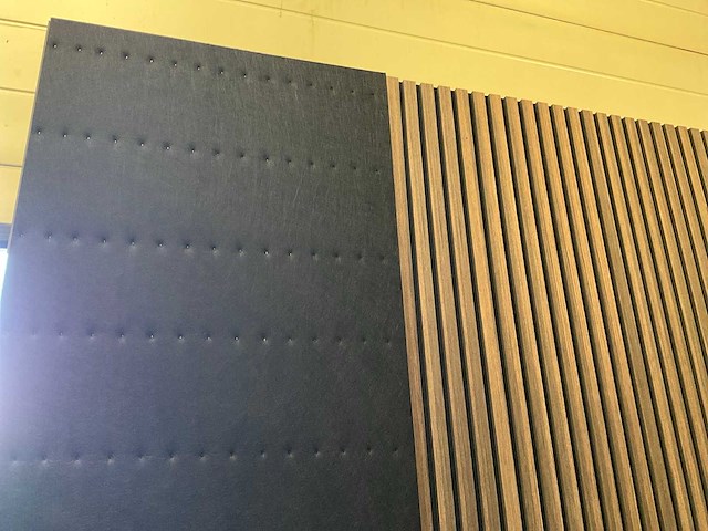 Akoestische wandpanelen - 2600x600mm - gerookt eiken (12x) - afbeelding 3 van  6