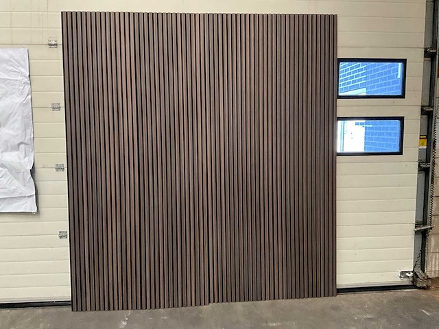 Akoestische wandpanelen - 2600x600mm - gerookt eiken (12x) - afbeelding 2 van  6