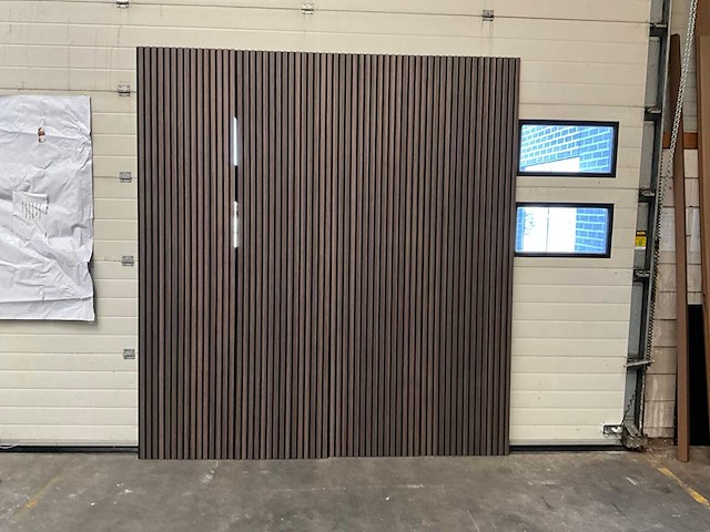 Akoestische wandpanelen - 2600x600mm - gerookt eiken (12x) - afbeelding 4 van  6