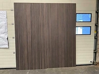 Akoestische wandpanelen - 2600x600mm - gerookt eiken (12x) - afbeelding 2 van  6