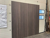 Akoestische wandpanelen - 2600x600mm - gerookt eiken (12x)