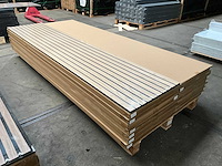 Akoestische wandpanelen eiken - extra breed 280x60 cm (40x) - afbeelding 2 van  4
