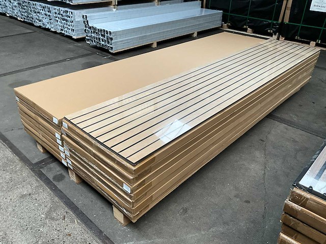 Akoestische wandpanelen eiken - extra breed 280x60 cm (40x) - afbeelding 3 van  4