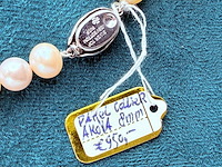 Akoya parel collier (8mm) - met zilveren sluiting - afbeelding 3 van  6