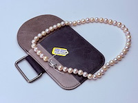 Akoya parel collier (8mm) - met zilveren sluiting - afbeelding 4 van  6