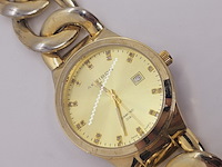 Akribos xxiv diamanten dameshorloge ak608yg - afbeelding 2 van  5