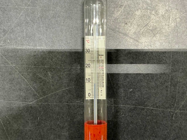 Al-ambik® bierspindel met geïntegreerde thermometer en compensatieschaal, overige meetgereedschap (26x) - afbeelding 1 van  7